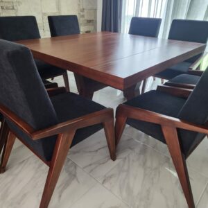 Comedor Black Omala en parota para 8 personas