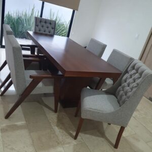 Comedor Ankara en parota para 6 personas