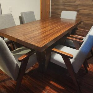 Comedor Ankara en parota para 6 personas