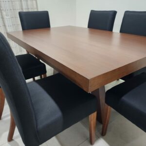 Set Comedor Belaggio en parota para 6 personas