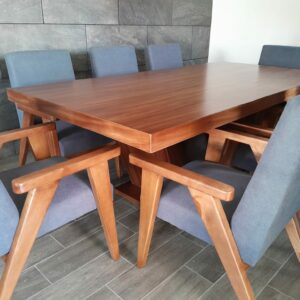 Set Comedor Ankara en parota para 8 personas