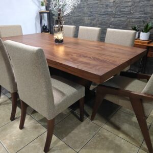 Set Comedor Olmo en parota para 8 personas