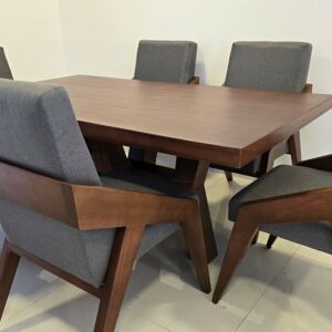 Set Comedor Dubái en parota para 6 personas 180cm