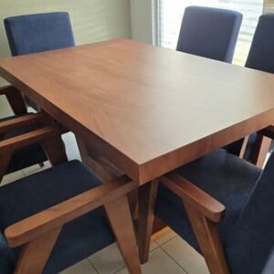 Set Comedor Ankara en parota para 6 personas