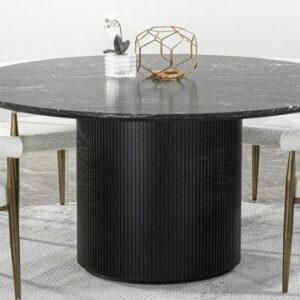 Mesa comedor en granito negro HOLANDA 160cm
