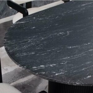 Mesa comedor en granito negro PERL para 8 personas 240x120x80cm